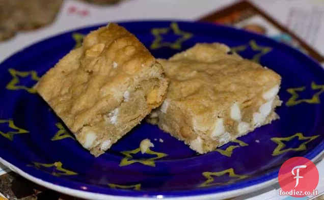 Cioccolato Bianco Arachidi Mandorle Blondies