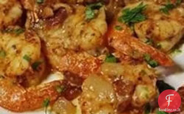 Gamberi al forno piccanti di Val