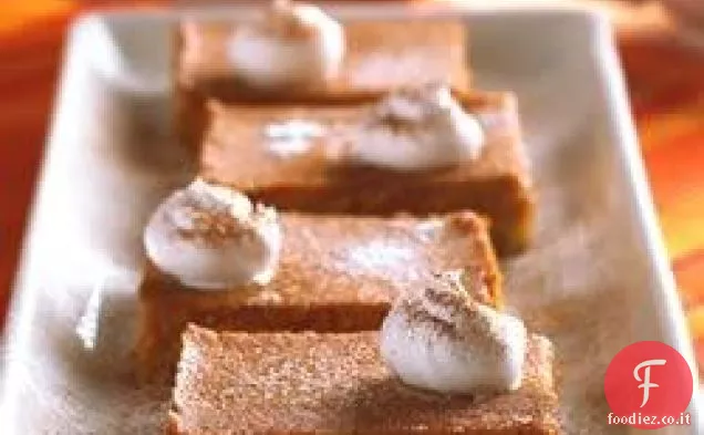 Quadrati di torta di zucca