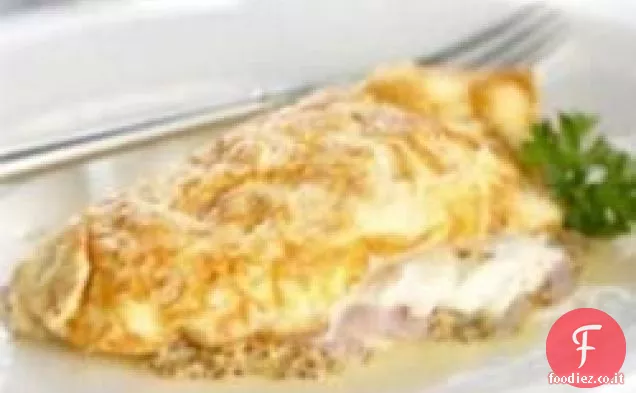 Frittata di prosciutto con Senape Maille® Old Style