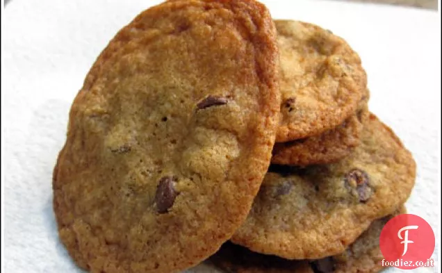 Biscotti al cioccolato più sottili e croccanti