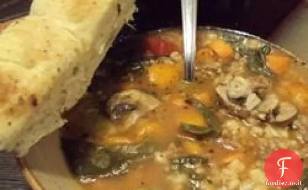 Zuppa di orzo salsiccia