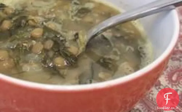Zuppa di lenticchie e spinaci alla siriana