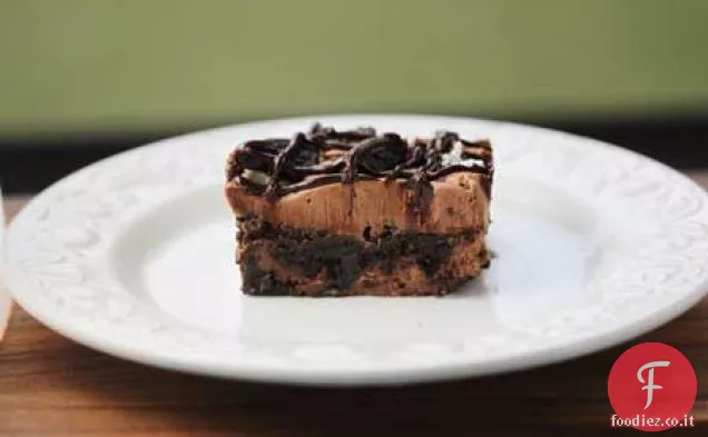 Brownie al cioccolato maltato Cheesecake Stack