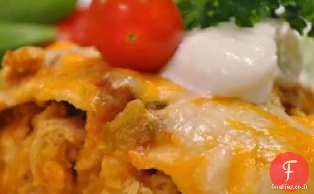 Facile Cile pollo Enchilada Casseruola