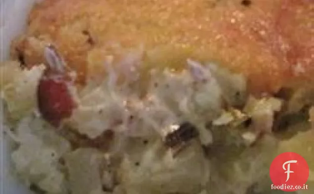 Casseruola di insalata di patate tedesca calda