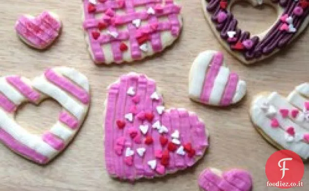 Biscotti al burro vecchio stile con glassa al burro