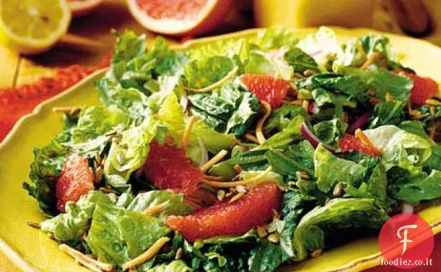 Insalata con Vinaigrette di pompelmo rosso e limone