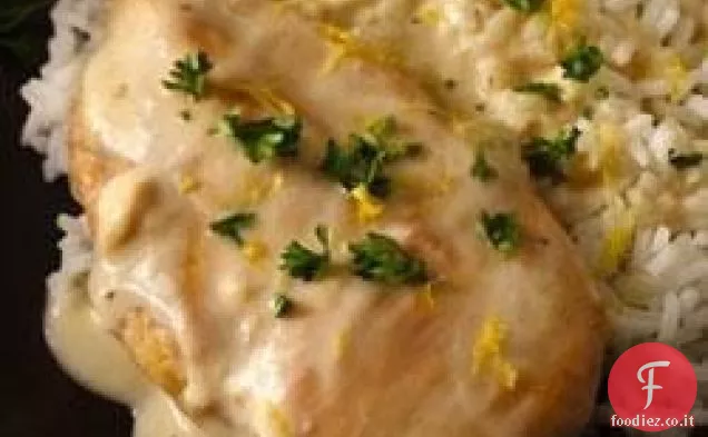 Pollo al limone cremoso