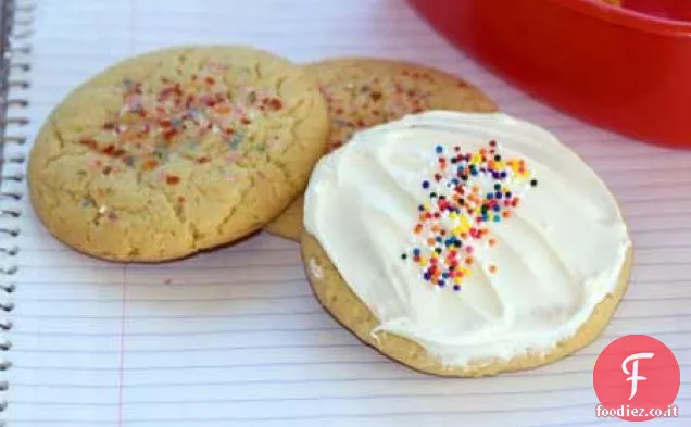 Cinque biscotti di zucchero sapore