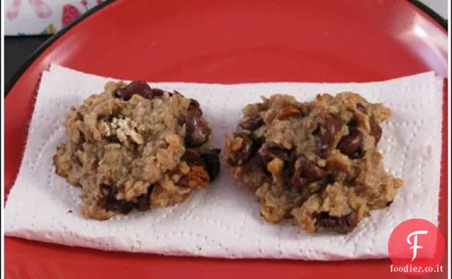 Biscotti di banana di farina d'avena tutto naturale