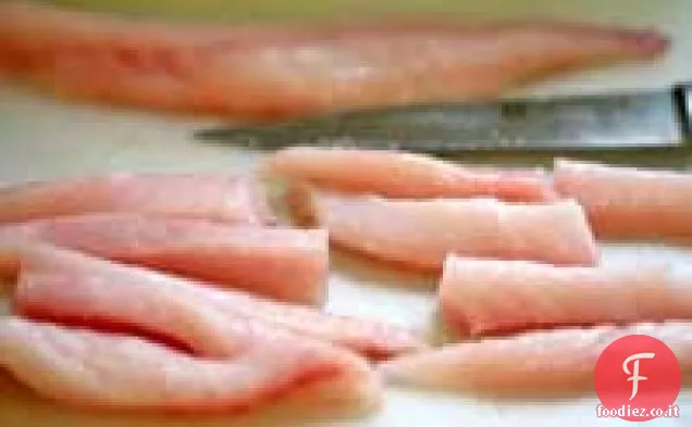 Bastoncini di pesce al sesamo