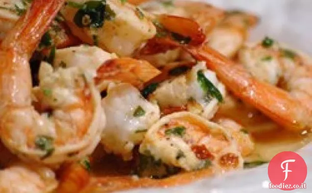 Scampi di gamberi alla griglia