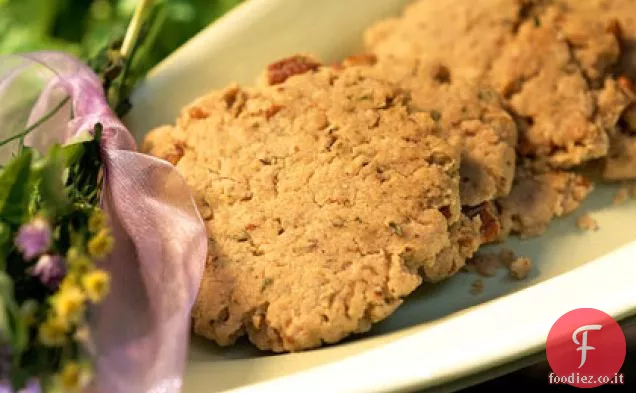 Sandies di basilico e noci pecan