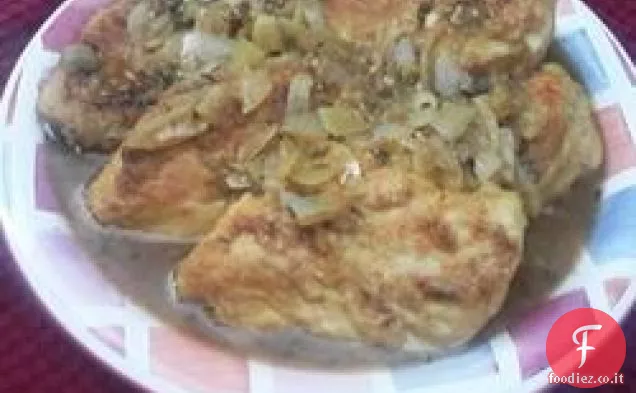 Pollo in salsa di dragoncello