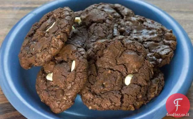Biscotti al cocco al cioccolato doppio in piccoli lotti