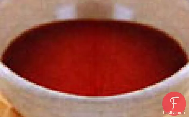 Zuppa di peperone rosso dolce