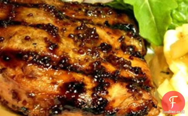 Braciole di maiale alla griglia di Digione