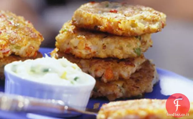 Torte di granchio creolo