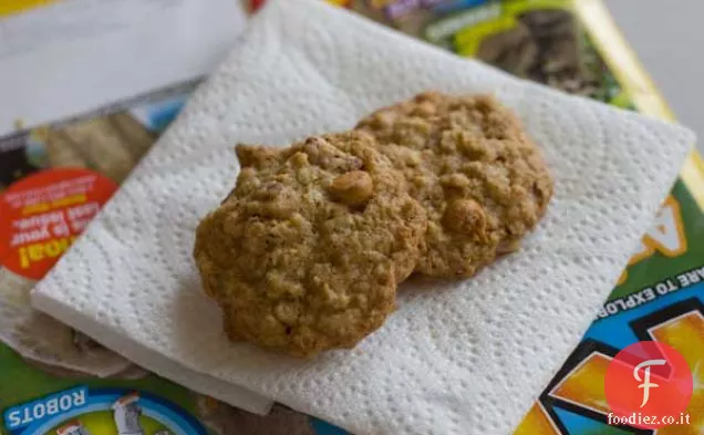 Biscotti al burro, noci pecan e germe di grano tostato