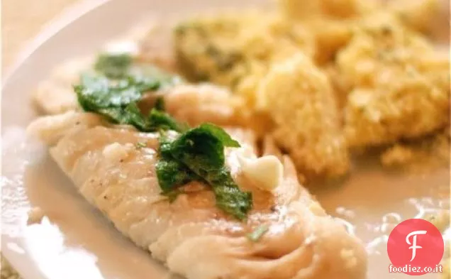 Pesce alla griglia perfetto con olio di limone e menta