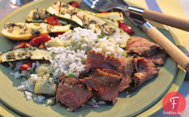 Bistecca di fianco all'aglio