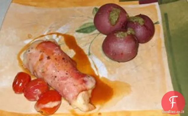 Pollo Italiano con patate al Pesto