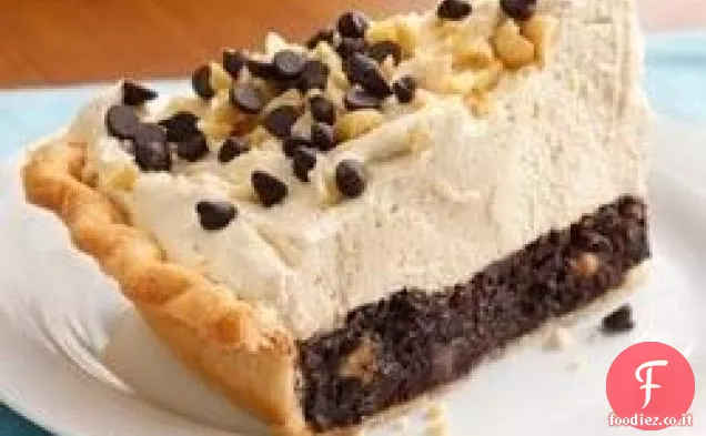 Mile-High Burro di arachidi-Brownie Pie