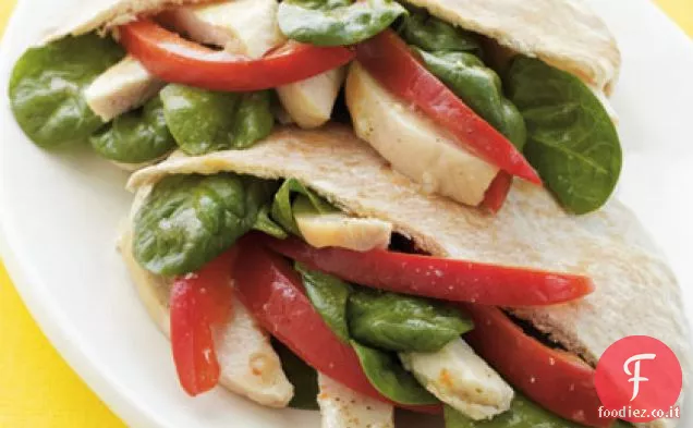 Panino di pita di pollo