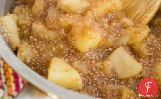 Torta di mele senza zucchero Marmellata di semi di Chia + Parfait