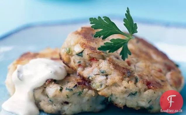 Tortini di merluzzo di patate con salsa tartara di Digione