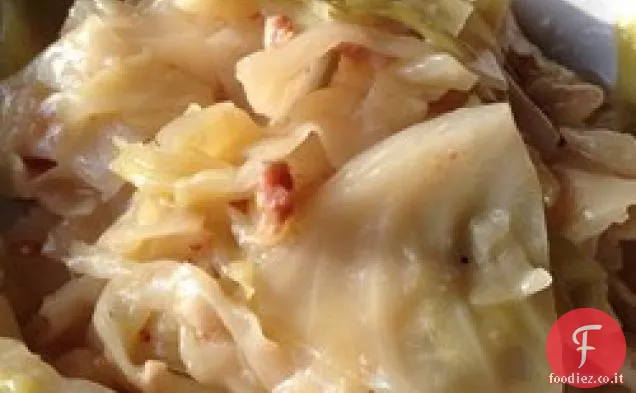 Cavolo bollito con pancetta