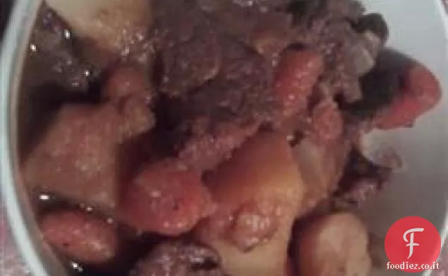 Fornello lento Manzo Bourguignon (aka manzo Borgogna stufato)