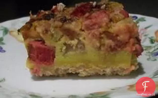 Torta di crema al rabarbaro della mamma