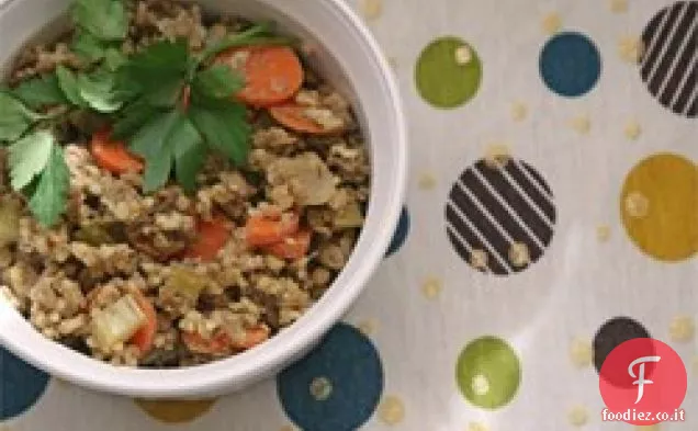 Insalata di lenticchie e grano saraceno