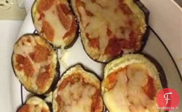Pizza di melanzane senza farina