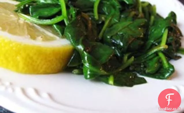 Spinaci al limone burroso