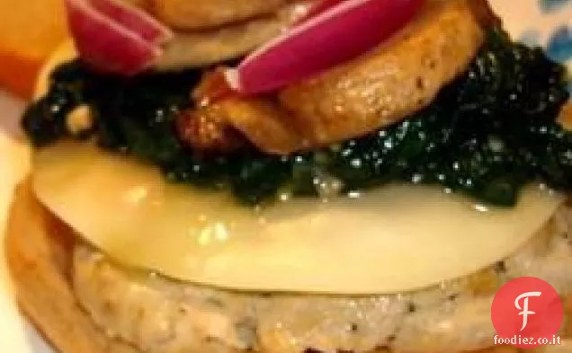 Hamburger di tacchino all'aglio e Ranch