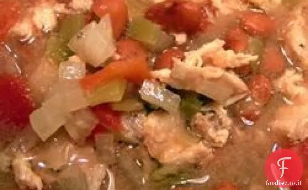 Stufato di carcassa di pollo di Terri