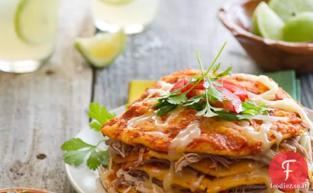 Enchiladas di maiale tagliuzzato Chipotle