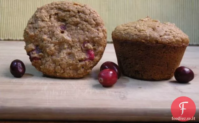 Muffin di patate dolci e mirtilli rossi