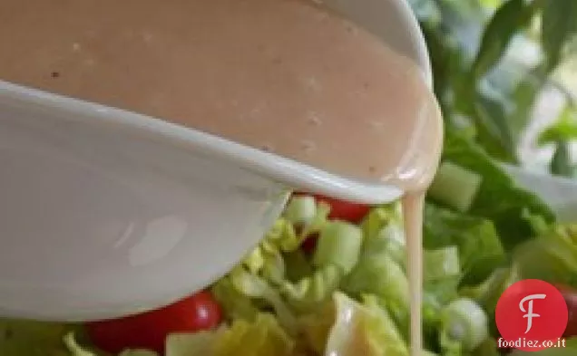 Condimento per insalata di senape di mirtilli rossi