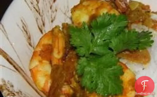 Curry di gamberetti autentico e facile