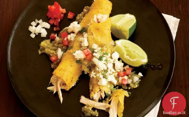 Pollo e formaggio Enchiladas Verdes