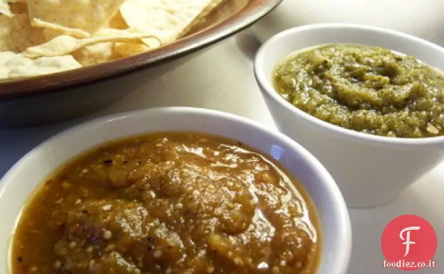 Smoky Chipotle con Tomatillos arrostiti in padella e Jalapeno arrostito