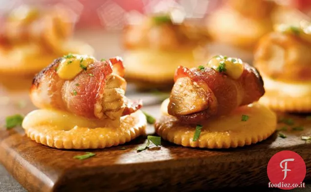 Bocconcini di pollo avvolti nella pancetta