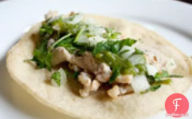 Cena stasera: Tacos di maiale con salsa Poblano e Tomatillo