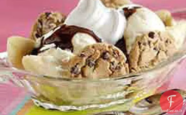 Gelato alla banana Split Sundae