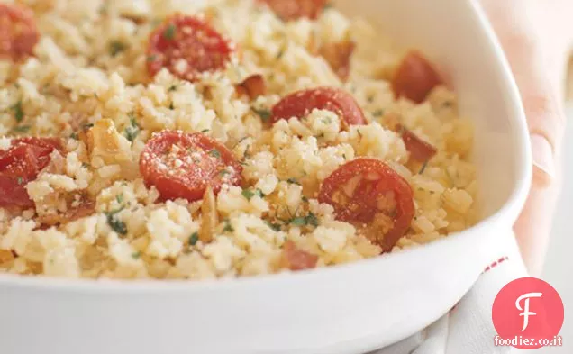 Risotto al pomodoro e pancetta