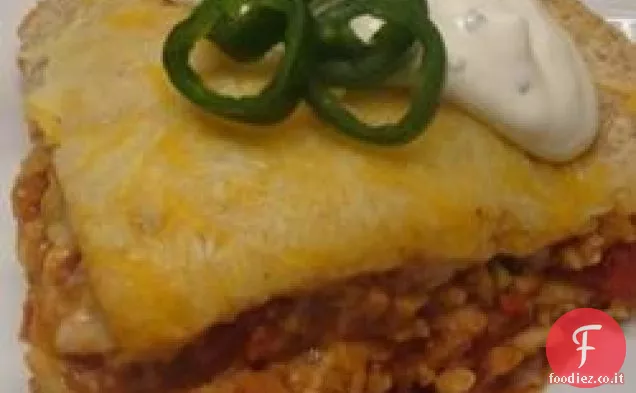 Casseruola di burrito vegetariano